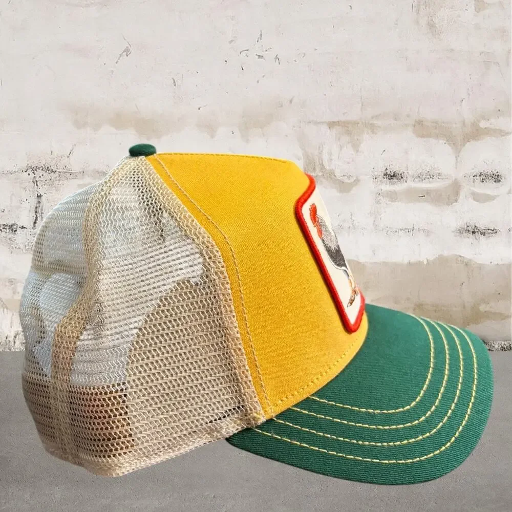 Goorin Bros $40 Rooster Yellow Trucker Hat NWT